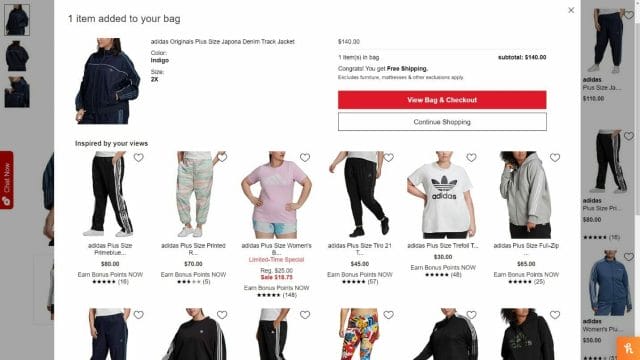Macy's Webstore Recommends Many Related Products Similar To Ones In Cart