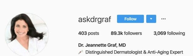 Dr. Jeannette Graf Instagram